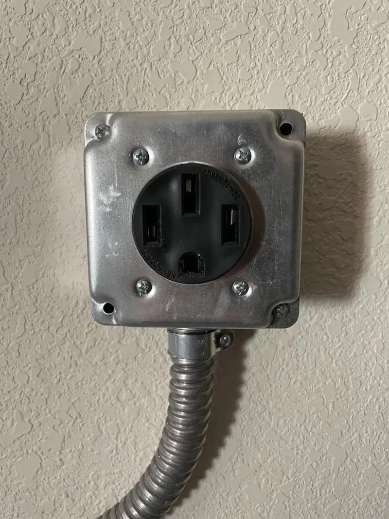 NEMA 14-50 outlet installed for Electrical Panel Upgrade in South Jacksonville